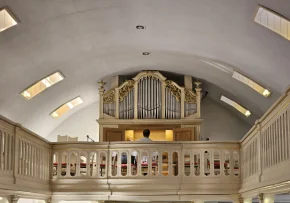 Die neue Orgel der Schlosskirsche erstrahlt in altem Kleid.
